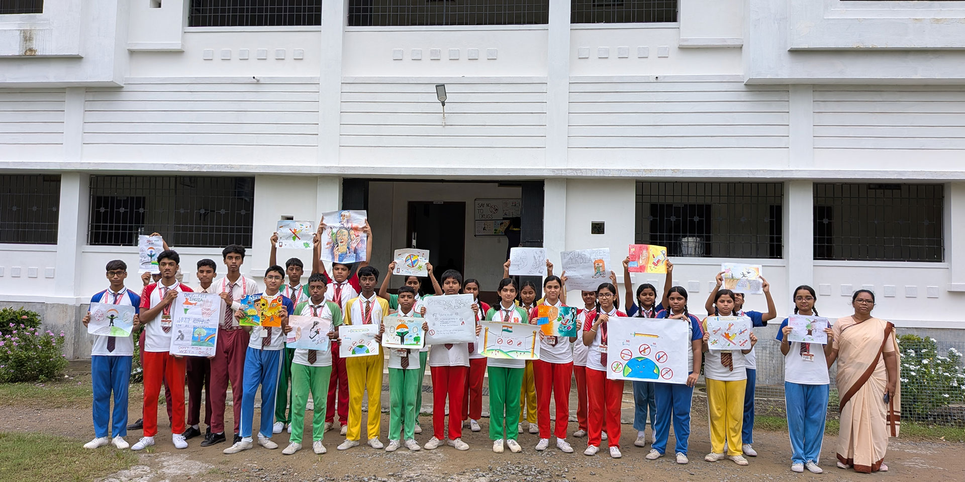 Students at Sacred Heart School